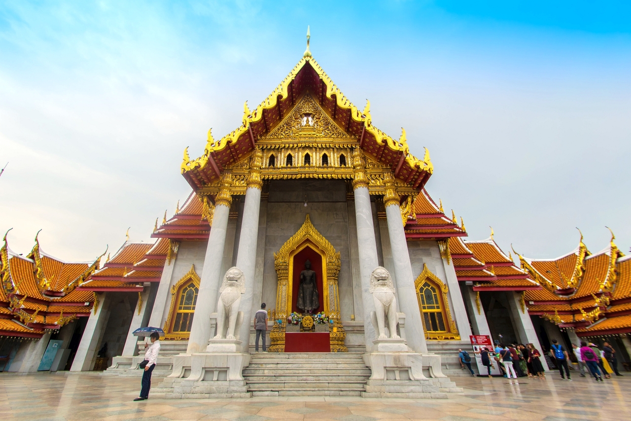 Wat Benchamabophit Buddhist Temple in Bangkok