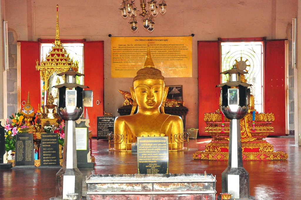 Golden Buddha at Wat Phra Thong Temple in Phuket