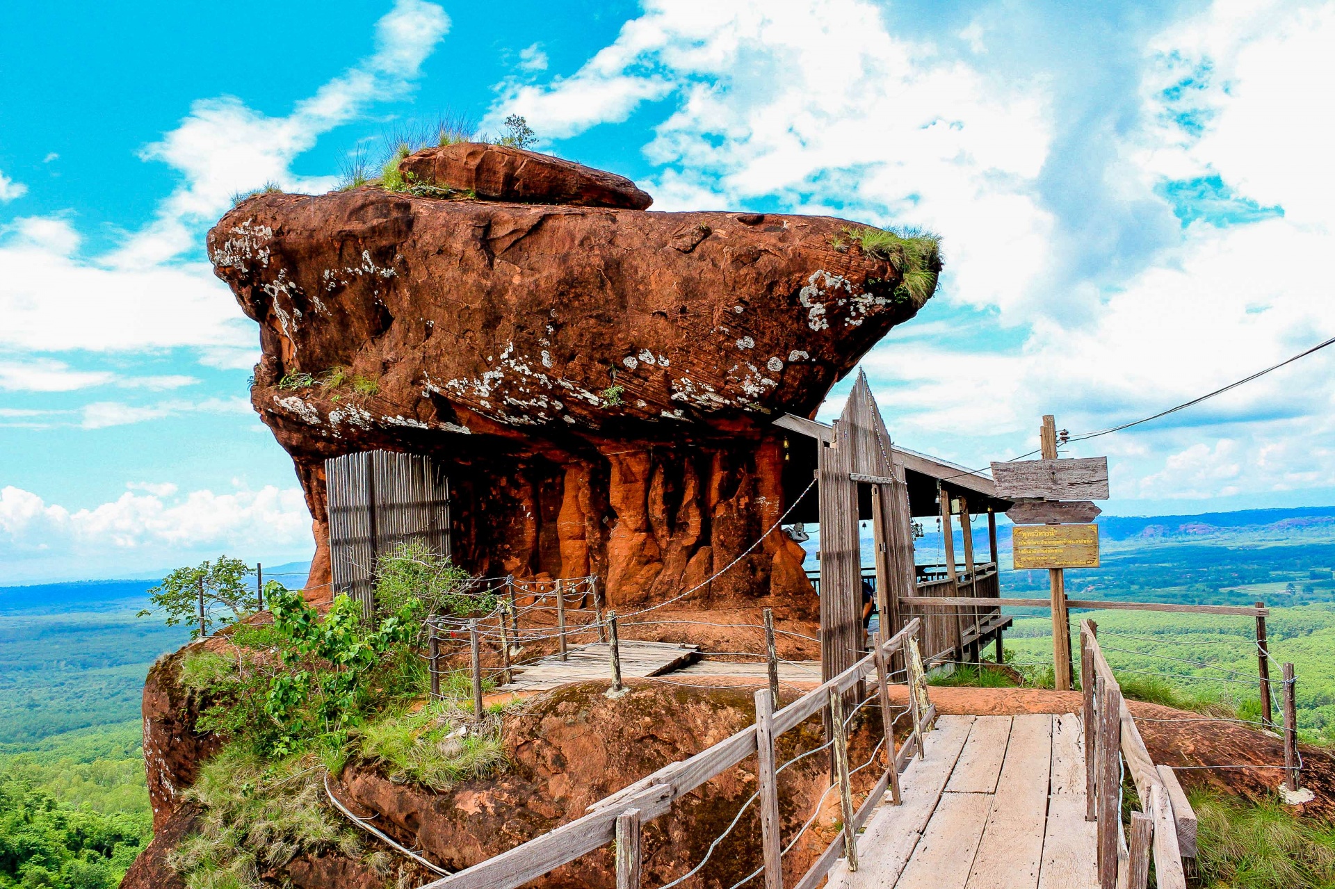 View of Wat Phu Tok In Bueng Kan Province.