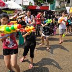 Water-fight in Chiang Mai during Songkran (Thai New Year)