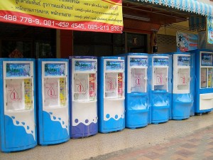 Drinking water vending machines