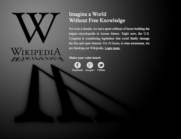 Wikipedia Blackout