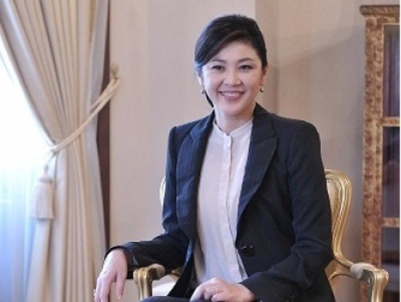 Former Prime Minister of Thailand Yingluck Shinawatra at the Government House