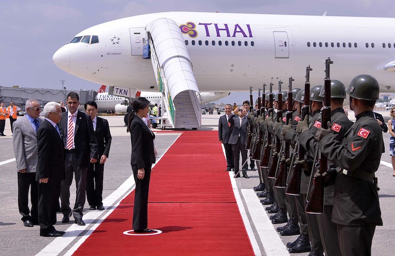 Yingluck Shinawatra in a official reception
