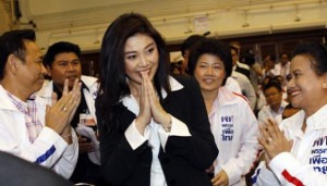 Yingluck Shinawatra during the election campaign