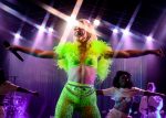 Swedish singer Zara Larsson performing live at The Observatory OC in Santa Ana, Orange County, California.