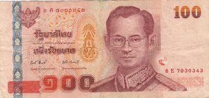 100 Baht bill