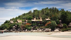 Beach houses in Koh Tao island