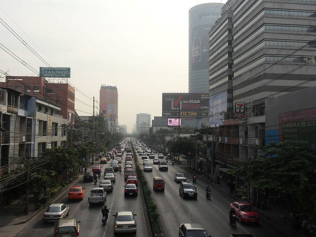 Street in Bang Kapi, Bangkok
