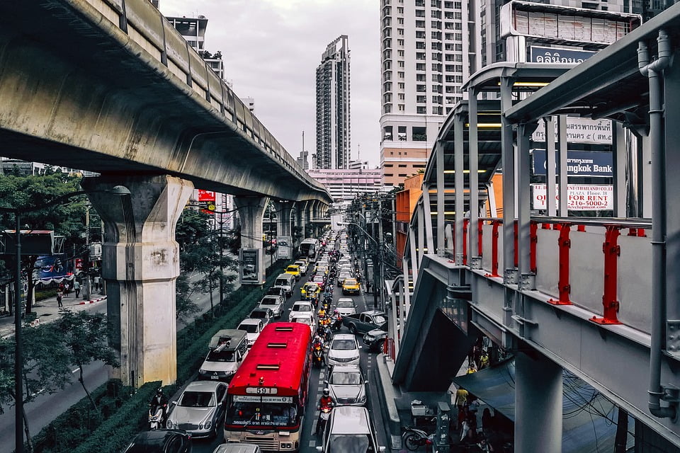 Traffic congestion in Bangkok