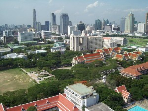 Chulalongkorn University, viewed from 19th floor of Mahamakut Building, Faculty of Science