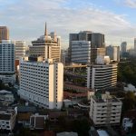 Silom district in Bangkok