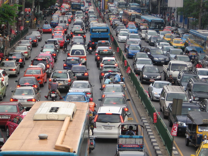 Traffic jam in Bangkok