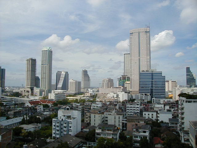 Buildings in metropolitan Bangkok, also known as Krung Thep