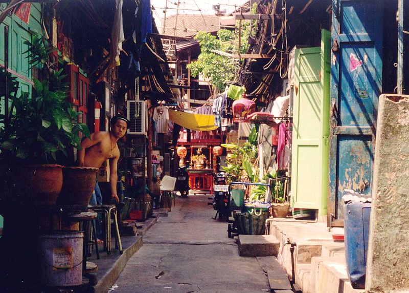 Bangkok back street, street, spoi