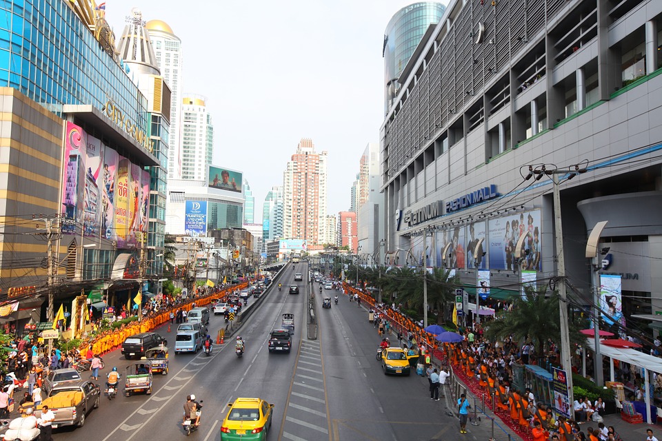 Traffic in Bangkok, Thailand