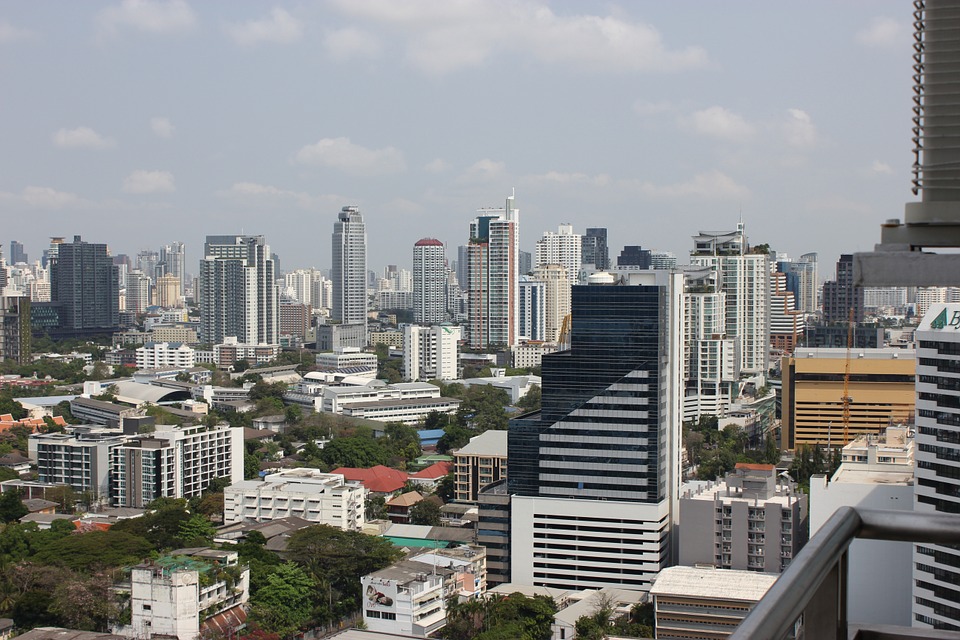 The skyline of Bangkok