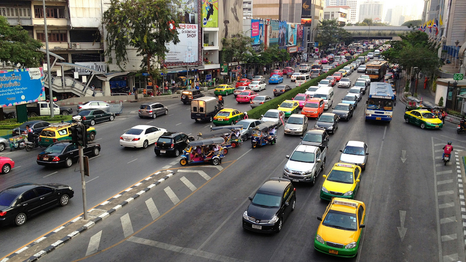Traffic jam in Bangkok