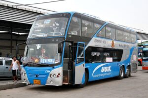 Volvo double decker bus in Bangkok