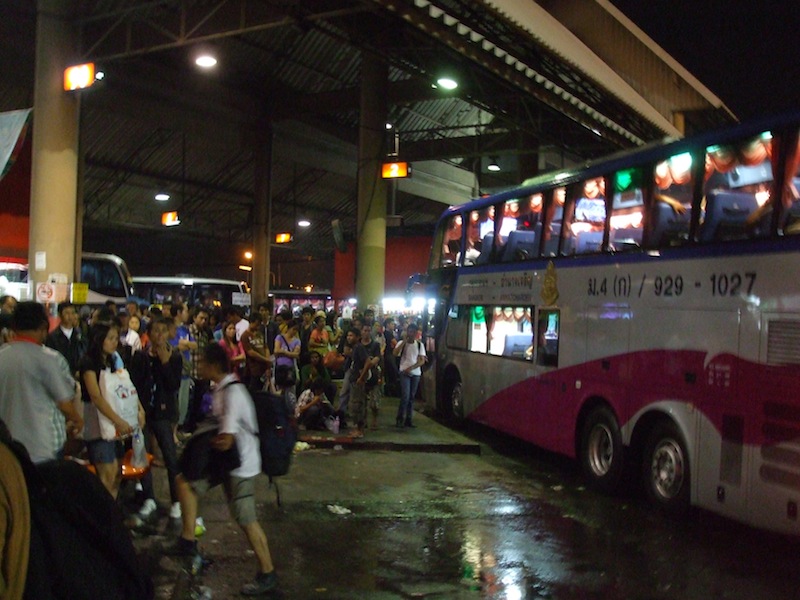 Bus Terminal (Mochit) in Bangkok, bus to Sisaket