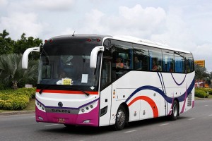 Sunlong SLK6126 bus in Pattaya, Chonburi
