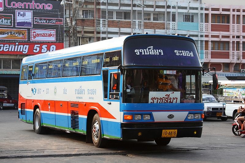 Intercity bus in Rayong