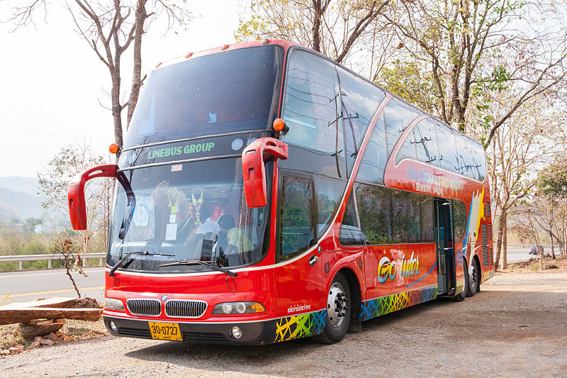 Tour bus in Thailand