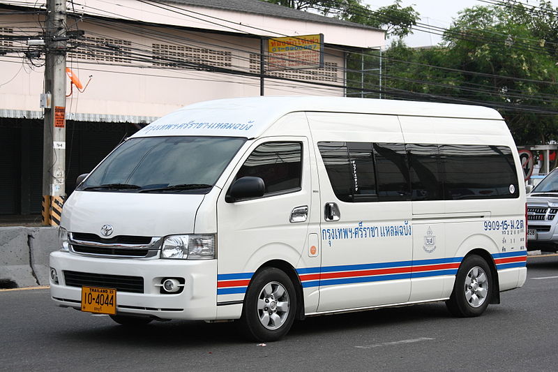 Toyota minivan commuter in Sri Racha