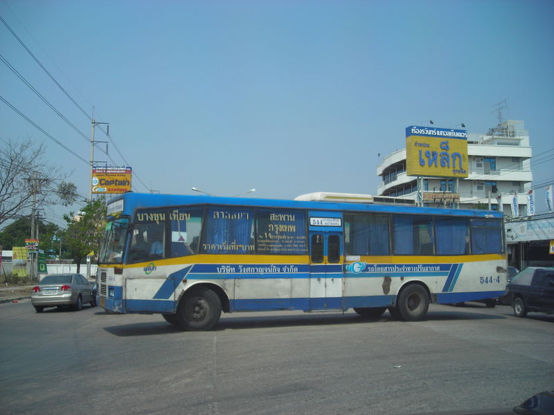 Jamtang bus line 544 in Samut Prakan