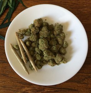 Marijuana dish at Cannabis restaurant