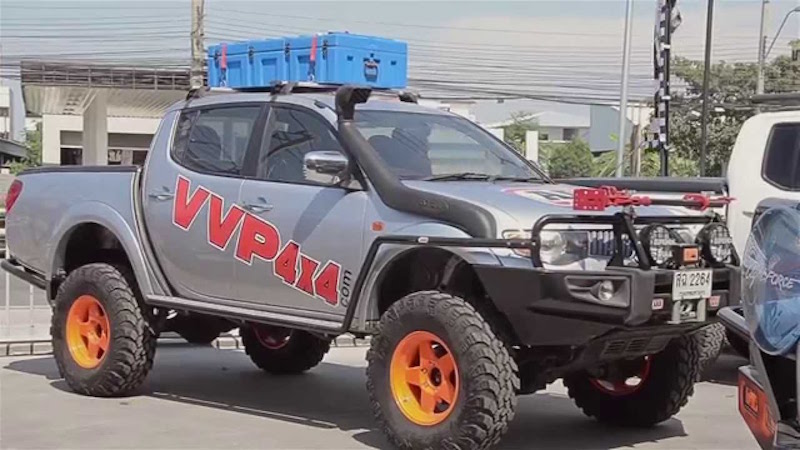 Heavily modified pickup