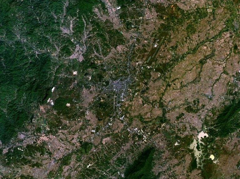 Chiang Rai satellite view
