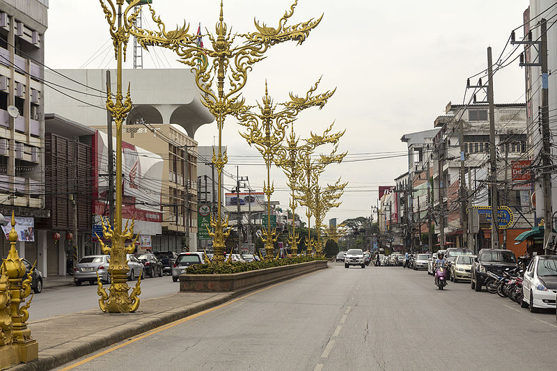 Street in Chiang Rai, Northern Thailand