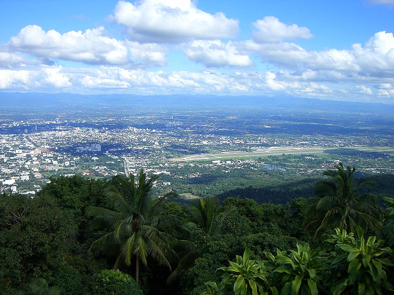 Chiang Mai city viewed from Doi Suthep