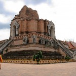 Wat Chedi Luang, a temple in the center of Chiang Mai