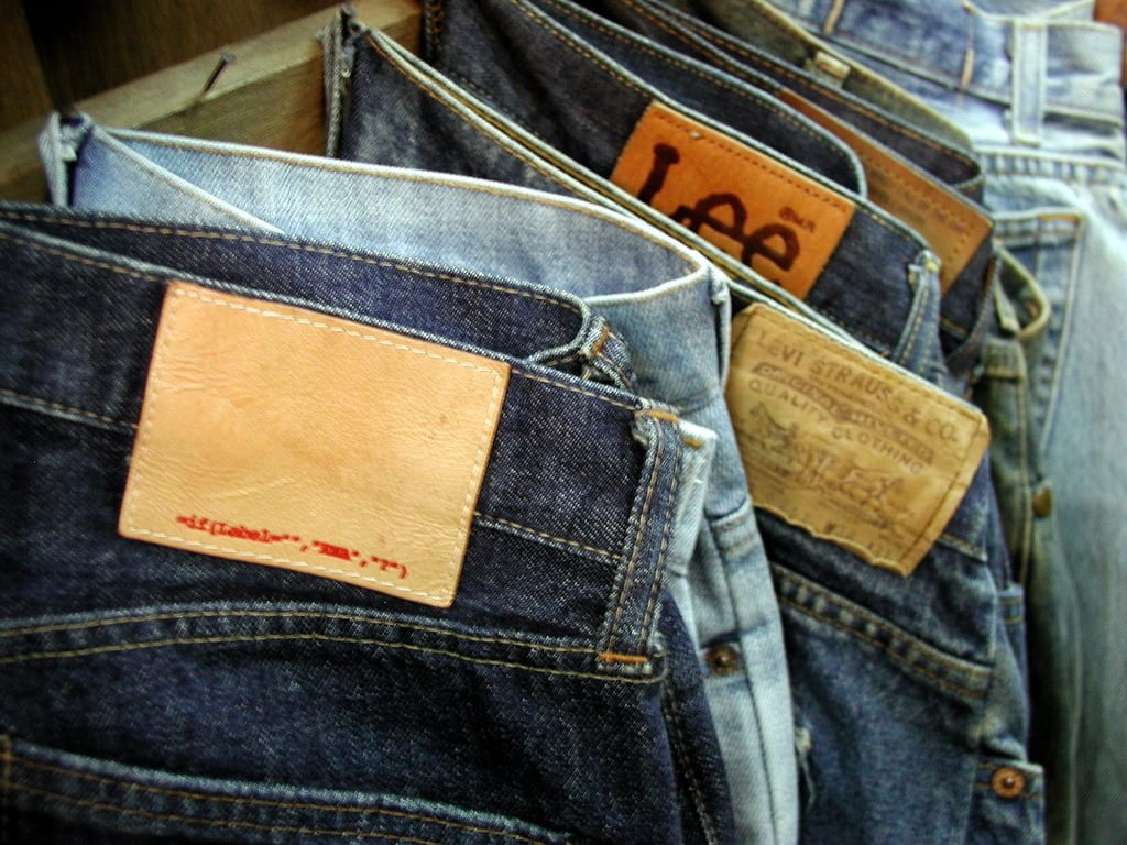 Counterfeit jeans at Chatuchak market, Bangkok