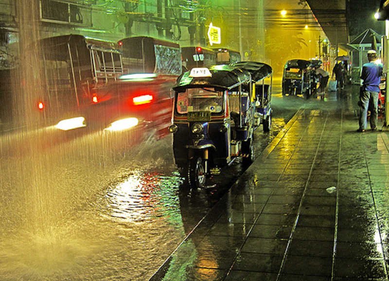 Floods in inner Bangkok