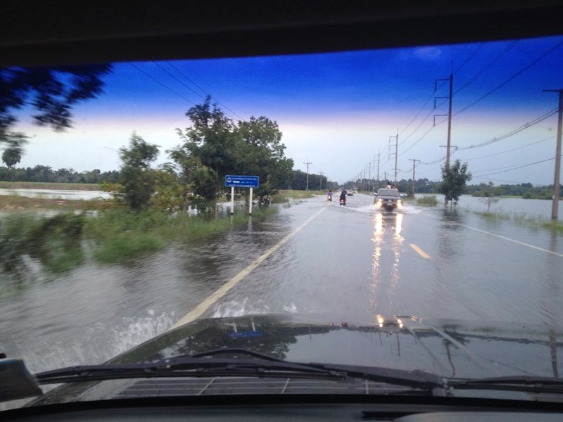 Heavy rain in Thailand