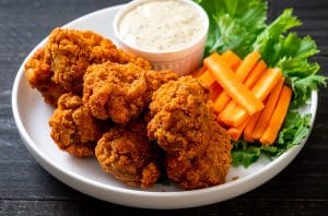 Chicken and rice.