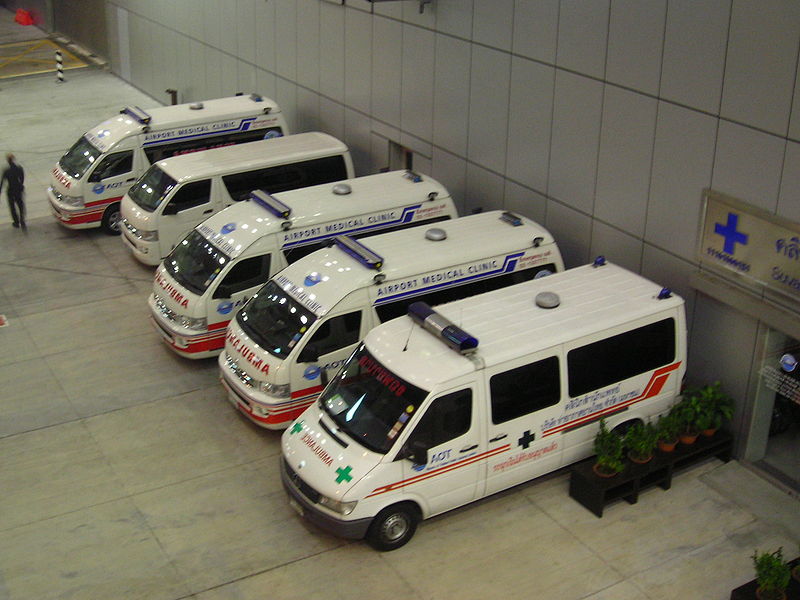Ambulances at Suvarnabhumi International Airport