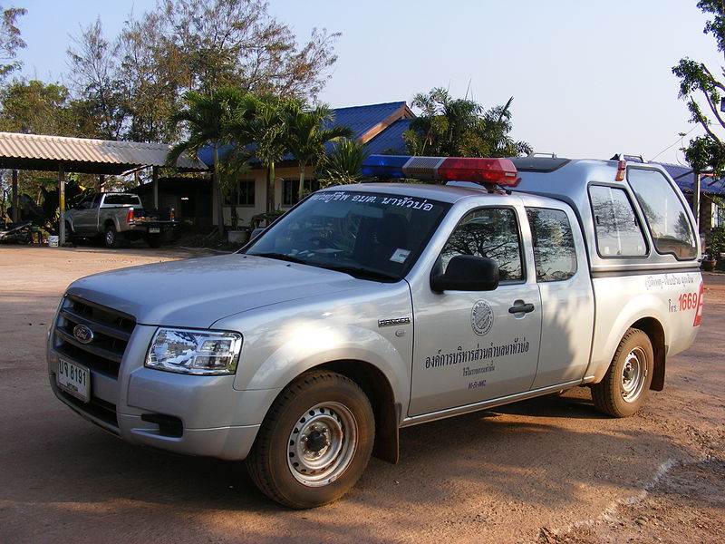 Public Emergency Medical Services rescue vehicle in Thailand