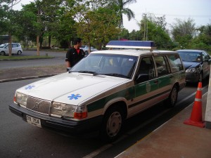 Volvo 940 ambulance car in Thailand
