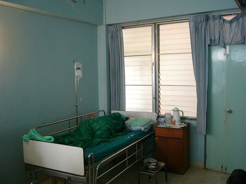 Hospital room in Thailand
