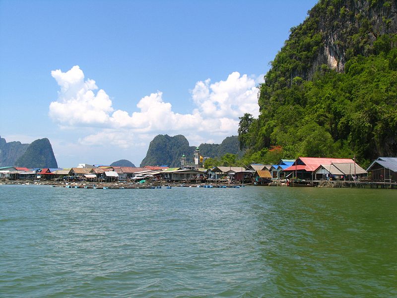 Koh Panyi in Thailand, inhabited by Muslim sea gypsies