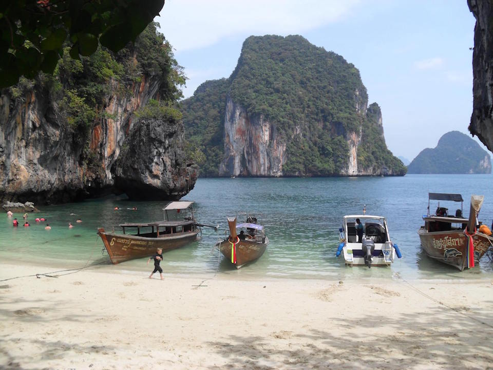 Maya Bay in Phi Phi Ley, Krabi.