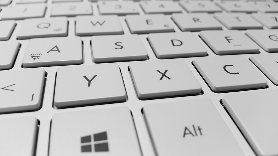 Windows laptop keyboard