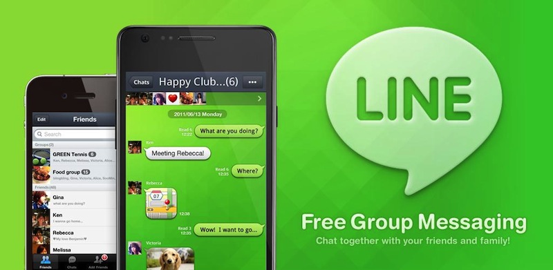 Naver Line app for iOs and Android