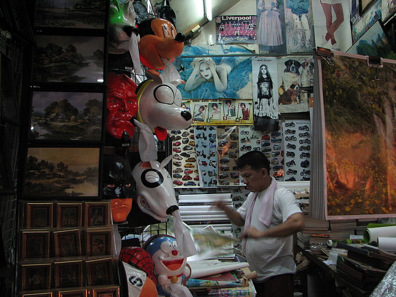 Seller at Chatuchak Market in Bangkok
