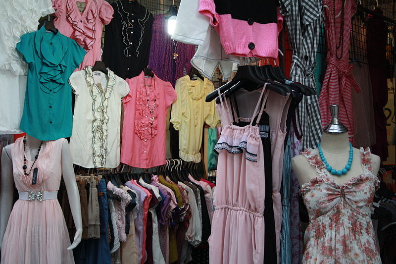 Clothes stalls in Bangkok
