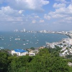 Pattaya beach from view point